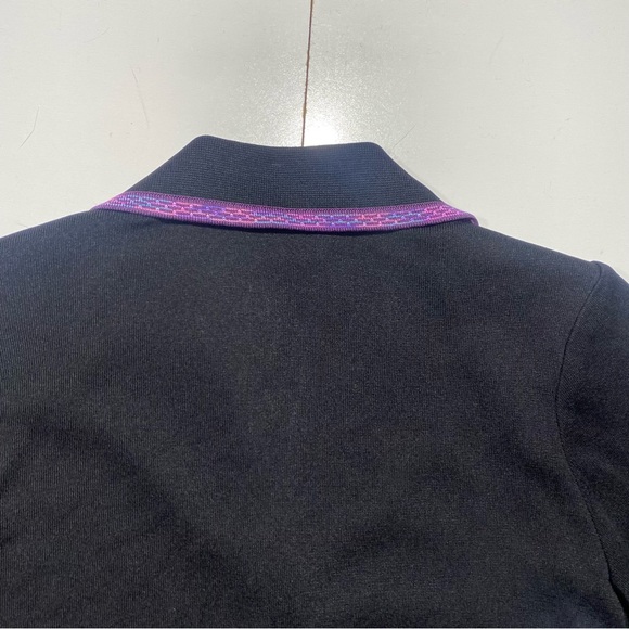 Exclusively Misook Petite Black With Pink/Purple Trim Butterfly Buttons Blazer - Picture 5 of 14